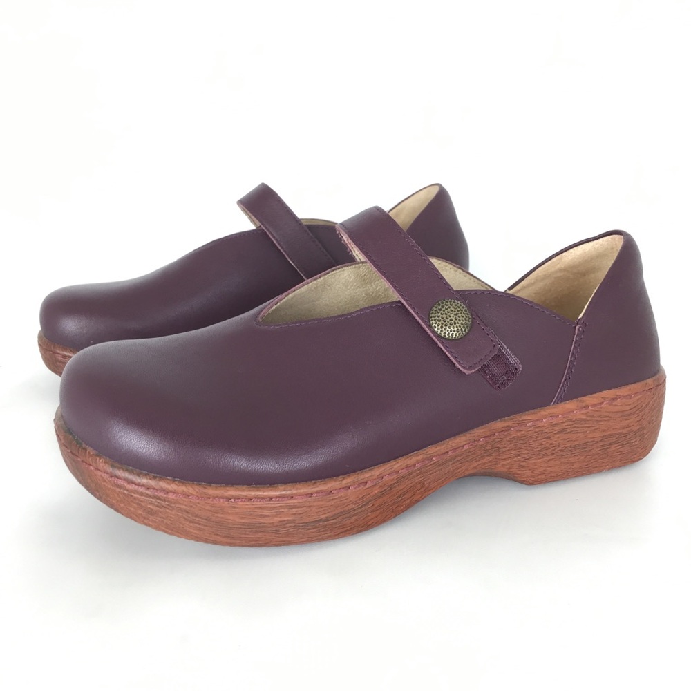 Alegria Opheliah Leather Mary Jane Loafer Shoes Women’s Size 39 Purple OPH-6328 - Picture 4 of 12